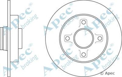 APEC BRAKING dsk2812 -  Тормозной диск